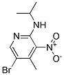 (5-BROMO-4-METHYL-3-NITRO-PYRIDIN-2-YL)-ISOPROPYL-AMINE Struktur