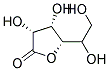 (3R,4S,5S)-5-(1,2-DIHYDROXY-ETHYL)-3,4-DIHYDROXY-DIHYDRO-FURAN-2-ONE Struktur