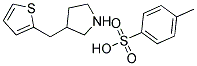 3-(THIOPHEN-2-YLMETHYL)PYRROLIDINE 4-METHYLBENZENESULFONATE Struktur