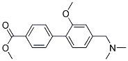 4'-DIMETHYLAMINOMETHYL-2'-METHOXY-BIPHENYL-4-CARBOXYLIC ACID METHYL ESTER Struktur