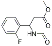 METHYL-3-FORMYLAMINO-3-(2-FLUOROPHENYL)PROPIONATE Struktur