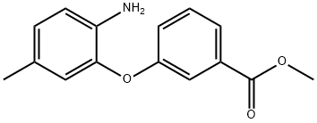 METHYL 3-(2-AMINO-5-METHYLPHENOXY)BENZOATE Struktur