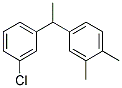 4-[1-(3-CHLORO-PHENYL)-ETHYL]-1,2-DIMETHYL-BENZENE Struktur