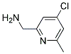 C-(4-CHLORO-6-METHYL-PYRIDIN-2-YL)-METHYLAMINE Struktur