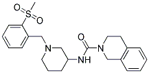 N-(1-[2-(METHYLSULFONYL)BENZYL]PIPERIDIN-3-YL)-3,4-DIHYDROISOQUINOLINE-2(1H)-CARBOXAMIDE Structure