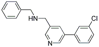 N-BENZYL-1-[5-(3-CHLOROPHENYL)PYRIDIN-3-YL]METHANAMINE Struktur