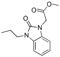 METHYL (2-OXO-3-PROPYL-2,3-DIHYDRO-1H-BENZIMIDAZOL-1-YL)ACETATE Struktur