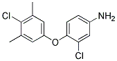 3-CHLORO-4-(4-CHLORO-3,5-DIMETHYLPHENOXY)ANILINE Struktur