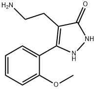 4-(2-AMINOETHYL)-5-(2-METHOXYPHENYL)-1,2-DIHYDRO-3H-PYRAZOL-3-ONE Struktur