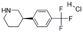 (R)-3-(4-TRIFLUOROMETHYL-PHENYL)-PIPERIDINE HCL Struktur