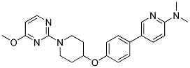 5-(4-([1-(4-METHOXYPYRIMIDIN-2-YL)PIPERIDIN-4-YL]OXY)PHENYL)-N,N-DIMETHYLPYRIDIN-2-AMINE Struktur