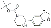 (S)-3-BENZO[1,3]DIOXOL-5-YL-PIPERAZINE-1-CARBOXYLIC ACID TERT-BUTYL ESTER Struktur