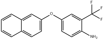 4-(2-NAPHTHYLOXY)-2-(TRIFLUOROMETHYL)ANILINE Struktur