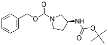 (S)-1-CBZ-3-(BOC-AMINO) PYRROLIDINE Struktur