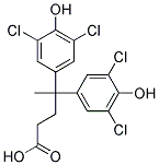 GAMMA,GAMMA-BIS(3,5-DICHLORO-4-HYDROXY-PHENYL)VALERIC ACID Struktur