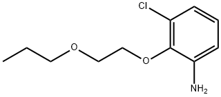 3-CHLORO-2-(2-PROPOXYETHOXY)ANILINE Struktur