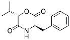 (3R,6S)-3-BENZYL-6-ISOPROPYL-MORPHOLINE-2,5-DIONE Struktur