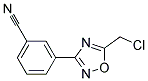 3-(5-CHLOROMETHYL-[1,2,4]OXADIAZOL-3-YL)-BENZONITRILE Struktur