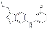 (3-CHLORO-PHENYL)-(1-PROPYL-1H-BENZOIMIDAZOL-5-YL)-AMINE Struktur