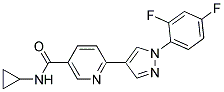 N-CYCLOPROPYL-6-[1-(2,4-DIFLUOROPHENYL)-1H-PYRAZOL-4-YL]NICOTINAMIDE Struktur