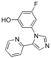 3-FLUORO-5-(5-PYRIDIN-2-YL-IMIDAZOL-1-YL)-PHENOL Struktur