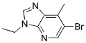 6-BROMO-3-ETHYL-7-METHYL-3H-IMIDAZO[4,5-B]PYRIDINE Struktur