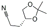 3-((R)-2,2-DIMETHYL-1,3-DIOXOLAN-4-YL)PROPANENITRILE Struktur