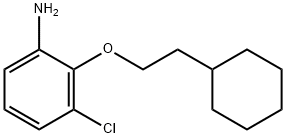 3-CHLORO-2-(2-CYCLOHEXYLETHOXY)ANILINE Struktur