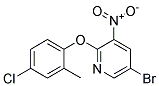 5-BROMO-2-(4-CHLORO-2-METHYL-PHENOXY)-3-NITRO-PYRIDINE Struktur