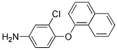 3-CHLORO-4-(1-NAPHTHYLOXY)ANILINE Struktur