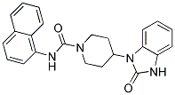 N-1-NAPHTHYL-4-(2-OXO-2,3-DIHYDRO-1H-BENZIMIDAZOL-1-YL)PIPERIDINE-1-CARBOXAMIDE Struktur