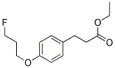 3-[4-(3-FLUORO-PROPOXY)-PHENYL]-PROPIONIC ACID ETHYL ESTER Struktur