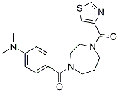 N,N-DIMETHYL-4-([4-(1,3-THIAZOL-4-YLCARBONYL)-1,4-DIAZEPAN-1-YL]CARBONYL)ANILINE Struktur