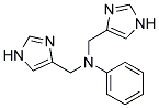 BIS-(1H-IMIDAZOL-4-YLMETHYL)-PHENYL-AMINE Struktur