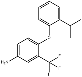 4-(2-ISOPROPYLPHENOXY)-3-(TRIFLUOROMETHYL)ANILINE Struktur