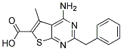 4-AMINO-2-BENZYL-5-METHYLTHIENO[2,3-D]PYRIMIDINE-6-CARBOXYLIC ACID Struktur