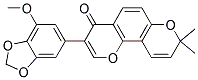 3-(7-METHOXY-BENZO[1,3]DIOXOL-5-YL)-8,8-DIMETHYL-8H-PYRANO[2,3-F]CHROMEN-4-ONE Struktur