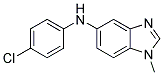 (4-CHLORO-PHENYL)-(1-METHYL-1H-BENZOIMIDAZOL-5-YL)-AMINE Struktur