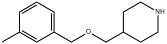 4-([(3-METHYLBENZYL)OXY]METHYL)PIPERIDINE Struktur