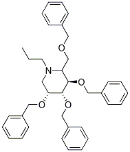 (3R,4R,5R)-3,4,5-TRIS(BENZYLOXY)-2-((BENZYLOXY)METHYL)-1-PROPYLPIPERIDINE Struktur