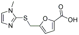 5-[[(1-METHYL-1H-IMIDAZOL-2-YL)THIO]METHYL]-2-FUROIC ACID Struktur