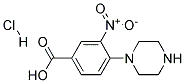 3-NITRO-4-(1-PIPERAZINYL)BENZOIC ACID HYDROCHLORIDE Struktur