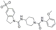 N-(1-([(2-METHOXYPHENYL)AMINO]CARBONYL)PIPERIDIN-4-YL)-5-(METHYLSULFONYL)INDOLINE-1-CARBOXAMIDE Struktur