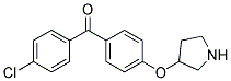 (4-CHLOROPHENYL)[4-(3-PYRROLIDINYLOXY)PHENYL]-METHANONE Struktur