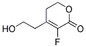 3-FLUORO-4-(2-HYDROXY-ETHYL)-5,6-DIHYDRO-PYRAN-2-ONE Struktur