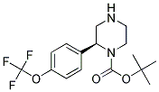 (S)-2-(4-TRIFLUOROMETHOXY-PHENYL)-PIPERAZINE-1-CARBOXYLIC ACID TERT-BUTYL ESTER Struktur