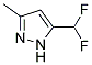 5-DIFLUOROMETHYL-3-METHYL-1H-PYRAZOLE Struktur