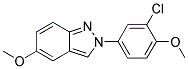 5-METHOXY-2-(3-CHLORO-4-METHOXYPHENYL)-2H-INDAZOLE Struktur