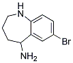 7-BROMO-2,3,4,5-TETRAHYDRO-1H-BENZO[B]AZEPIN-5-YLAMINE Struktur