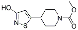 4-(3-HYDROXY-ISOTHIAZOL-5-YL)-PIPERIDINE-1-CARBOXYLIC ACID METHYL ESTER Struktur